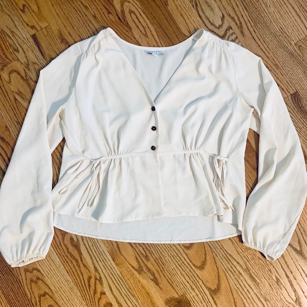 TopShop Cream Blouse